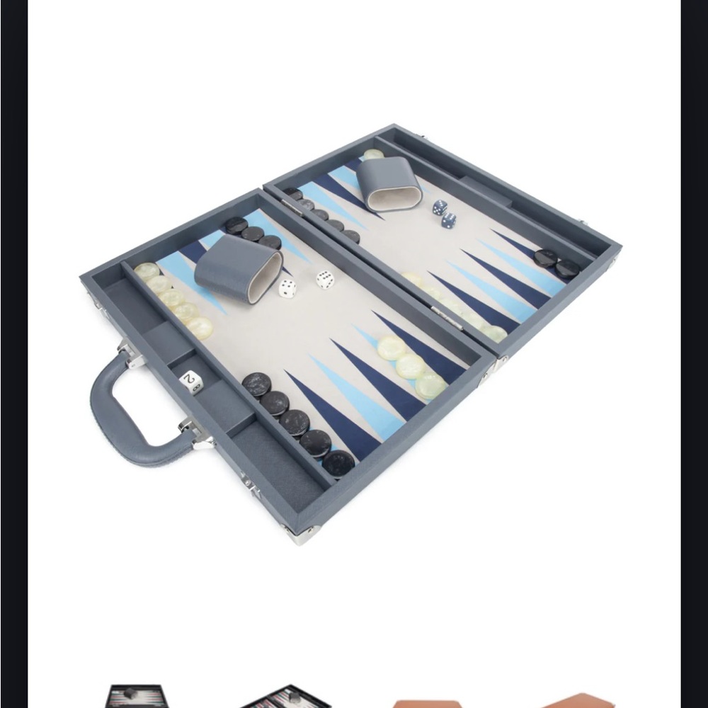 BRAND NEW BROUK & CO Rowan Backgammon Set